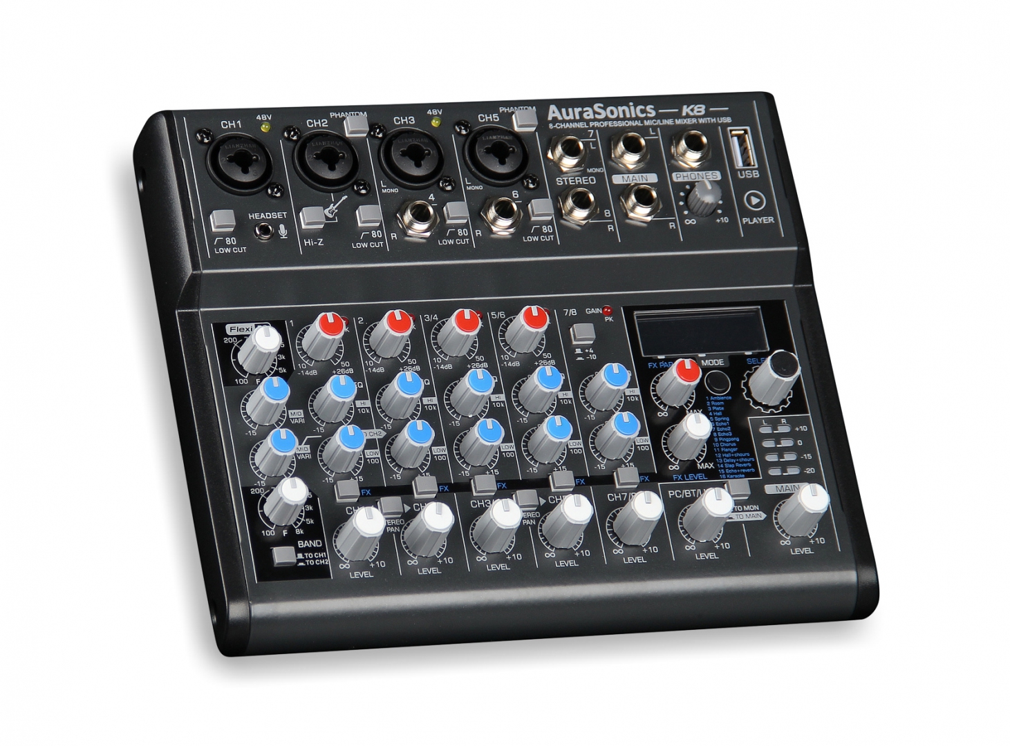 AuraSonics K8 компактный микшерный пульт в Северобайкальске