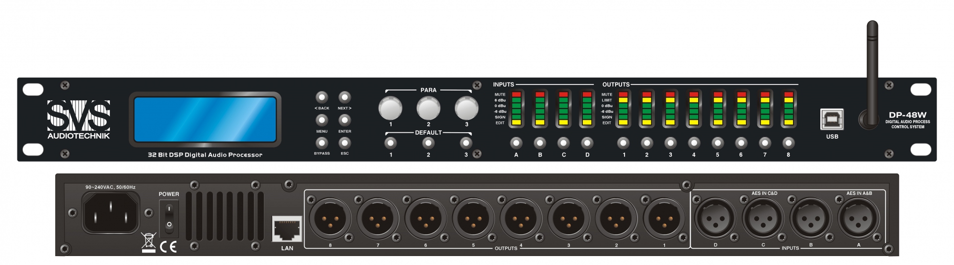SVS Audiotechnik DP-48W Цифровой процессор: 4 входа 8 выходов в Северобайкальске