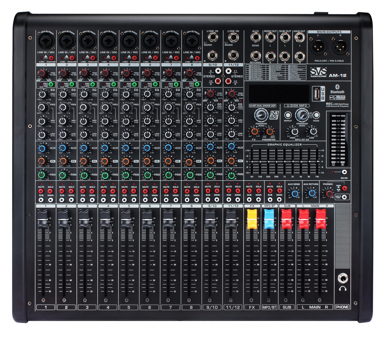 SVS Audiotechnik mixers AM-12 Микшерный пульт аналоговый, 12-канальный в Северобайкальске